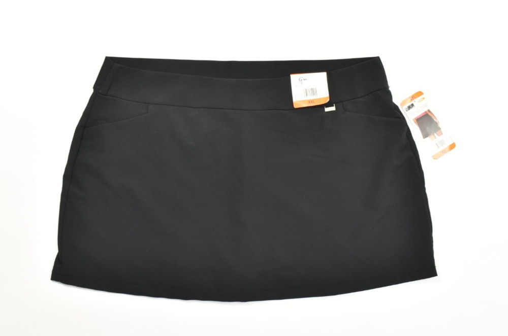Greg Norman Play Dry Women XXL Black Golf Skort Activewear Skirt NWT